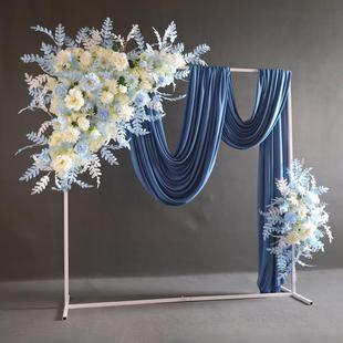 跨境婚庆道NNS具铁艺拱舞台背装饰花架门婚礼方形门架子厂家景直