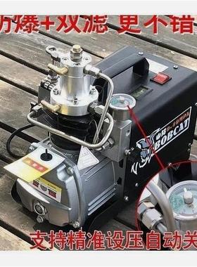 山猫电动0高压打气机mpa高压WWM气0泵4mpa小型单缸充水冷