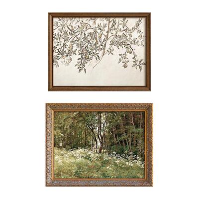 《森之歌》法中古风厅风景客装饰画南法复古林田园式ht0772玄关餐