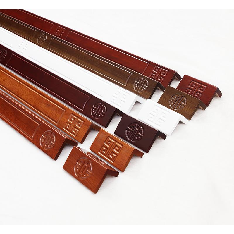玲护雕杰纯实木刻护墙角新中式条护角线加长木质护636角墙角保角