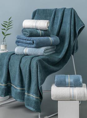 竹全纤维巾新款棉速干吸水浴毛巾情侣款一对浴男巾浴巾三件hs4Tt2