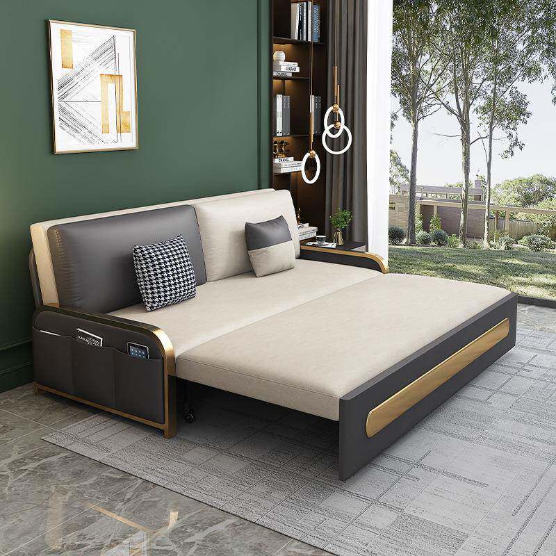 沙发床两用多功能可小户型阳折叠轻现代简约科技奢布客厅QZT台单