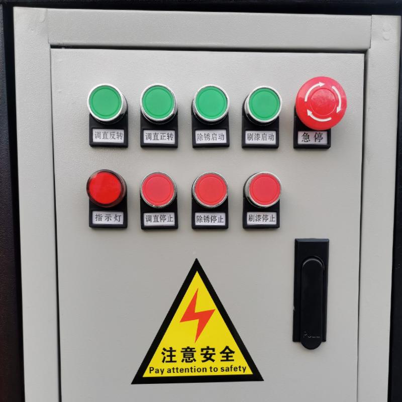 新款双能曲线钢769管体调直机除锈刷漆一机工地脚手架功大棚多厂