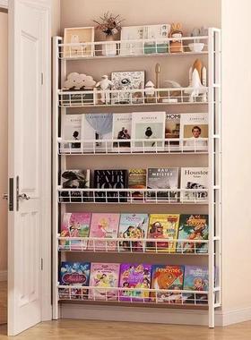 架靠墙多层儿童书挂墙挂儿童铁艺体子58938壁门一后客厅置物架打