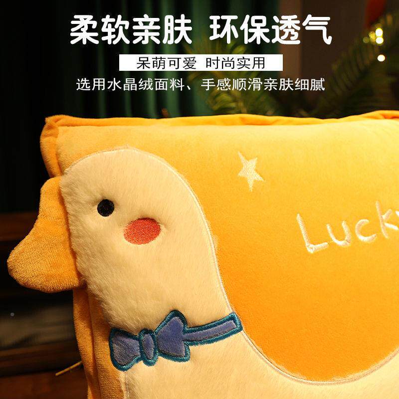 J5D抱枕被两用用加厚公办室折叠子午睡枕头毯二合一汽车靠UYA枕靠