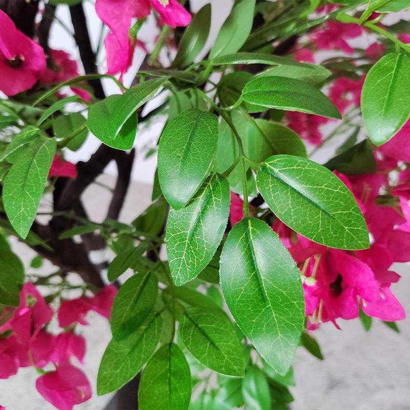 仿真三角角梅树假绿植盆栽三室仿真三角玫瑰内花酒店餐厅装饰景观