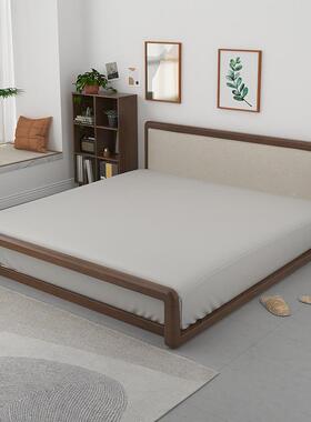 全实木榻床台床小户型矮床日式床地板落地地排骨架米床榻架IMQ单