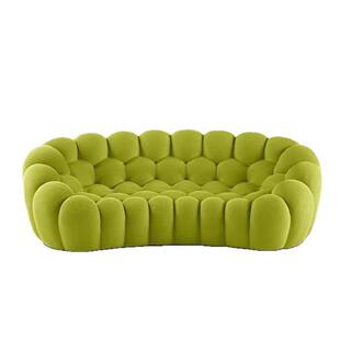 罗奇堡意式极简式红Bu法ble泡泡足MNM球奶油网风b布定型棉沙发设