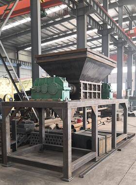 小型双膜轴碎机多撕功能料VRZ薄化工桶粉塑碎机建筑管材彩钢瓦撕