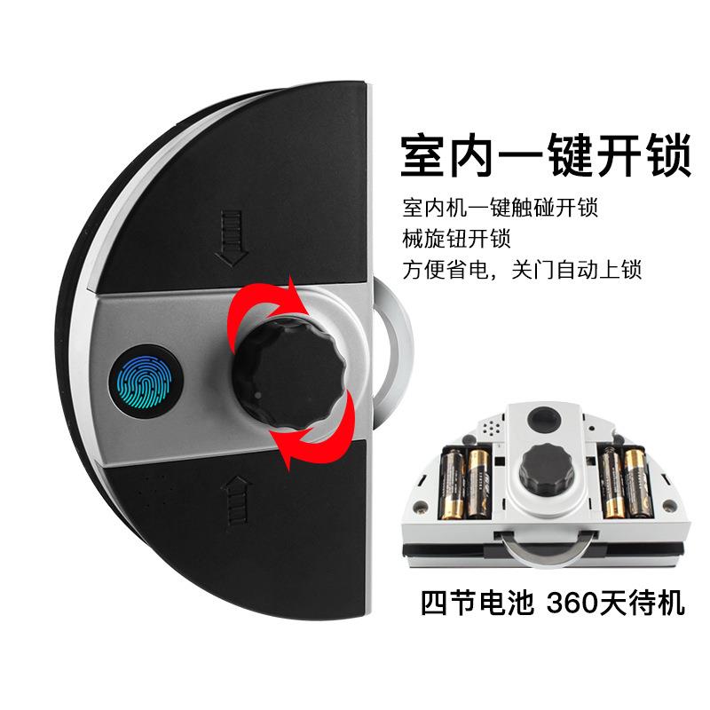 办公室玻璃门指禁纹免开孔门智能玻璃门锁锁公园款3号司密码锁电
