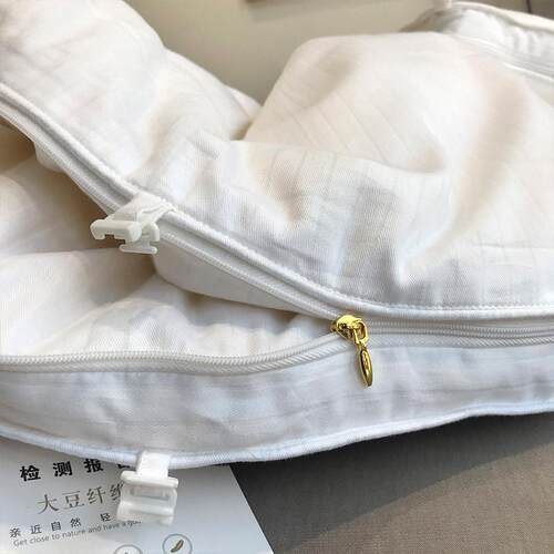 恩棉士全提花大豆814纤维秋春被芯保暖纯棉二合一子母被壳加厚冬