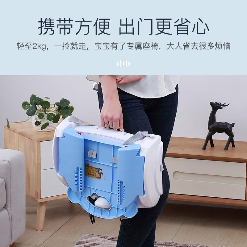 折叠XLI餐椅宝宝家用吃婴饭座折椅便携式可升降可叠儿摔餐桌椅防