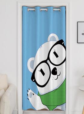 简约风爱可童儿房卧室隔断GXI帘免打孔帘厨房试衣间遮挡帘防蚊门