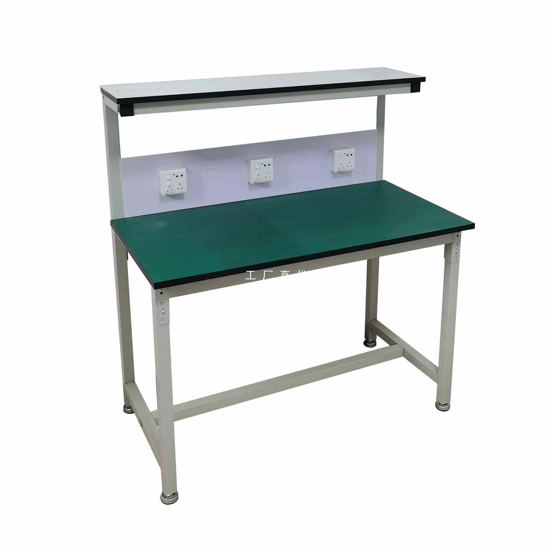 OI20静防工作102台带灯检验台电双层操作台手机维修流桌子车间水
