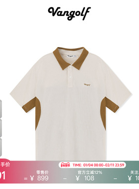 VANGOLF Technical Apparel 高尔夫拼接POLO短袖 运动休闲春夏男