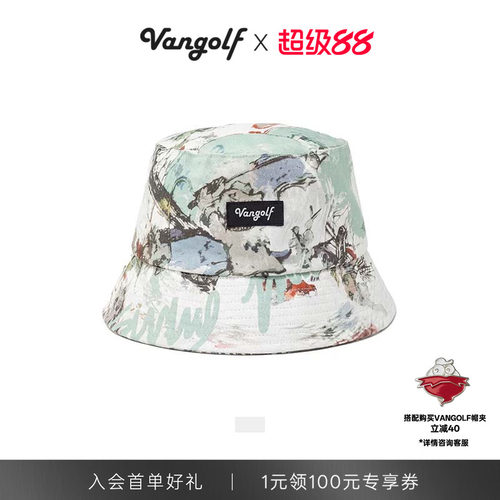 VANGOLF潮流插画渔夫帽男女同款