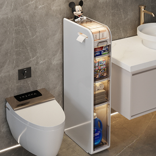德国置物架卫生间浴室夹缝收纳柜洗手间储物柜抽屉厕所侧边缝隙柜