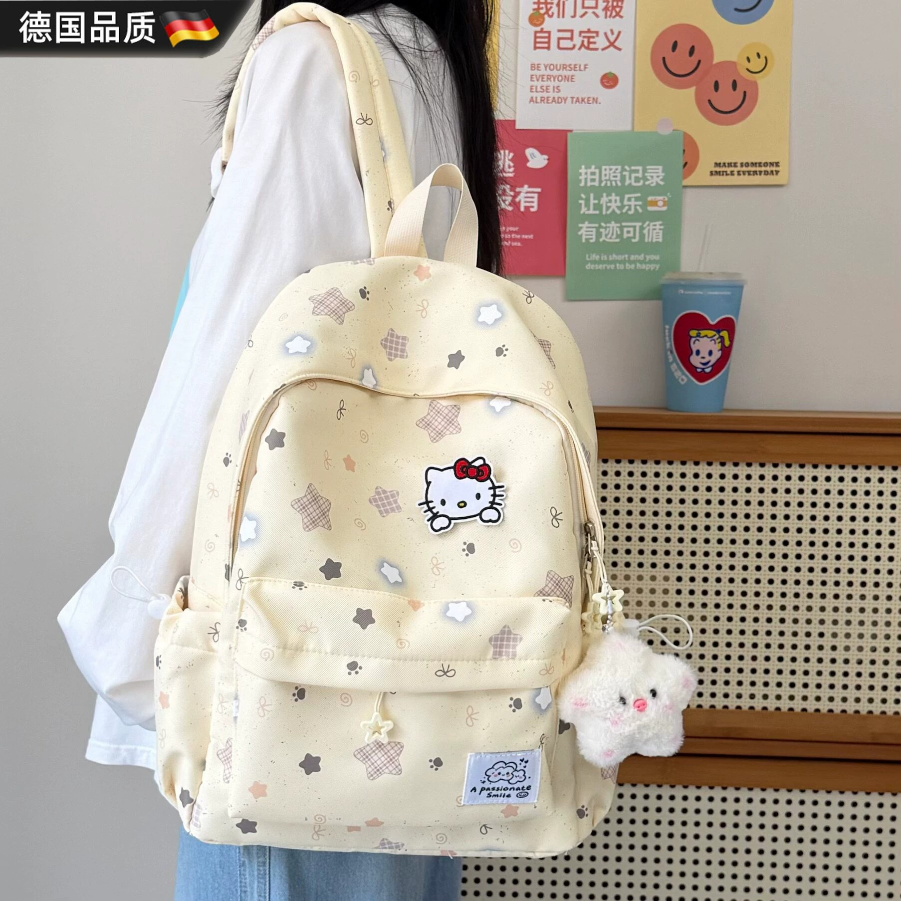 德国女学生大容量电脑双肩包
