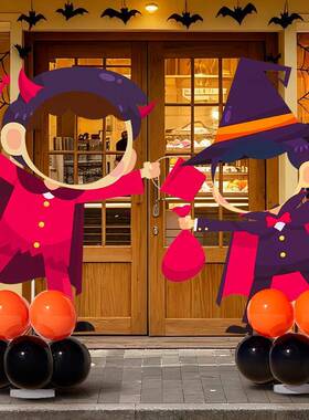 饰圣诞场景布UTK置氛围装店铺户外节活动道具打卡拍照形立牌k人t