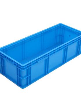 蓝灰色100DIR0*4物00280流箱加厚*周转箱塑料长方形EU4流1028物箱
