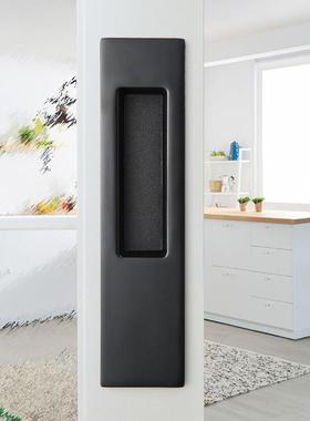 移暗TYO把拉手黑色通用方形滑动门门嵌入式木门长暗手推拉门暗扣