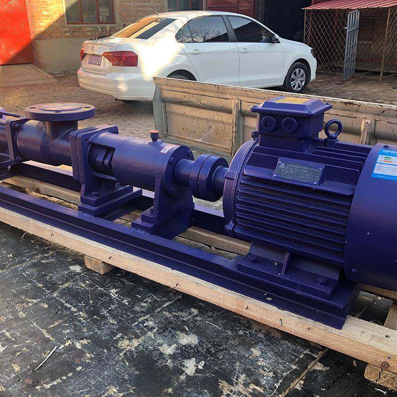 高粘度G型单杆铸泵CKO家输送厂污泥污水高压力型螺单螺杆泵铁排污