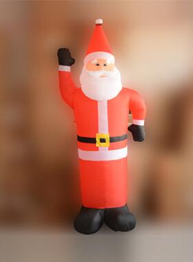 热销圣诞节迎装饰品餐厅诞商REQ场地宾充气圣老人气模招手场布置