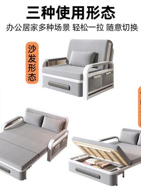 沙发床两用折叠2025新床款小型单户人可折SUG叠多功能实布艺木伸