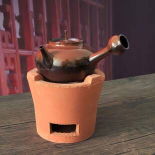 跳砂铫煮水壶电炉盖炭BSL炉套陶装家用陶壶单壶红泥烧水泡茶壶
