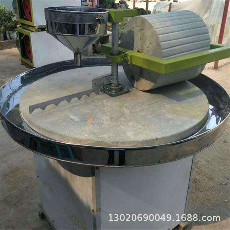 小器型粮磨面粉设备各种食全面粉机电动石碾子80851型号石磨磨机