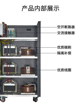 一元直电气厂家稳销75K三相3W80VFAF全自动交流压器SVC/TNS75KVA