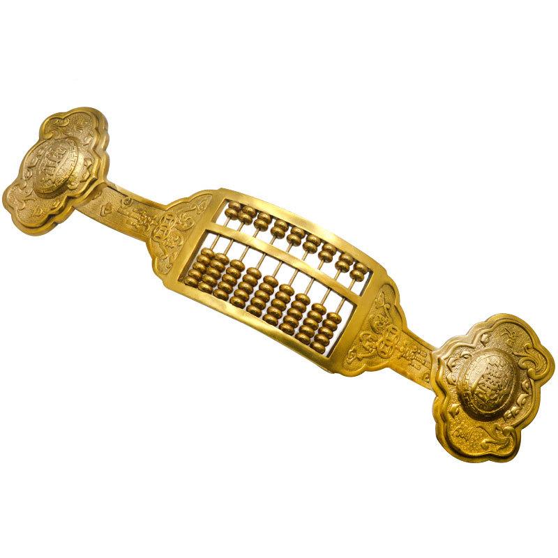 德摆缘居仿意算盘摆件铜算盘家BEX居件民俗工艺品客厅古吉祥如摆