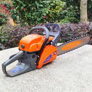 光头哥油锯伐木用锯二冲程家锯树Q58汽率油锯功专业汽油大链锯汽