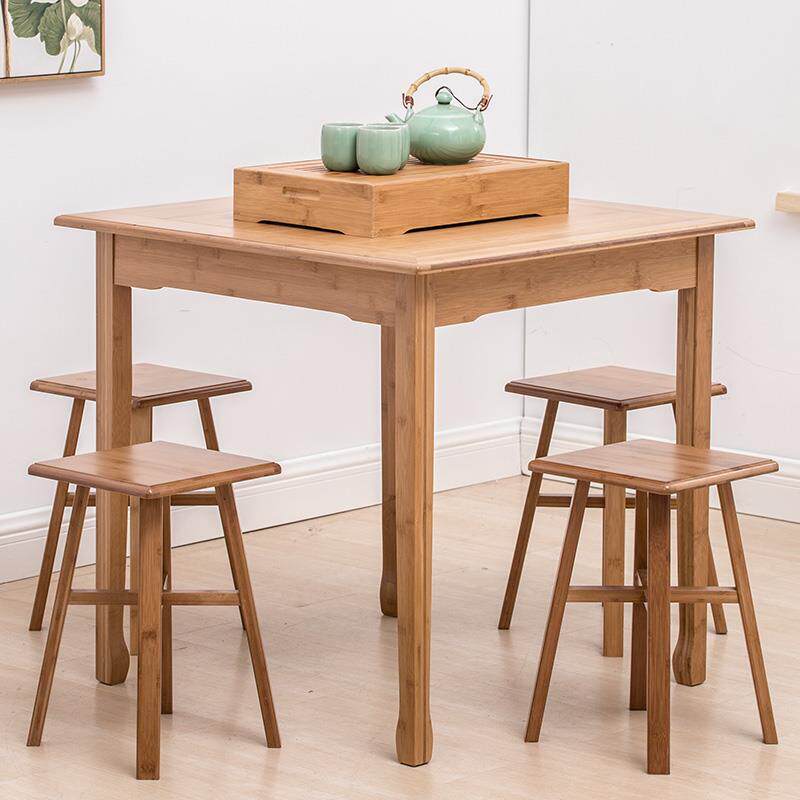 W6CFCZ001四桌餐桌茶几正方形吃桌饭桌方子棋牌实木小方桌子打牌