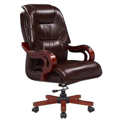 板椅西皮书桌椅转椅老公家用座椅转靠背椅办869A-2椅舒适久坐旋椅