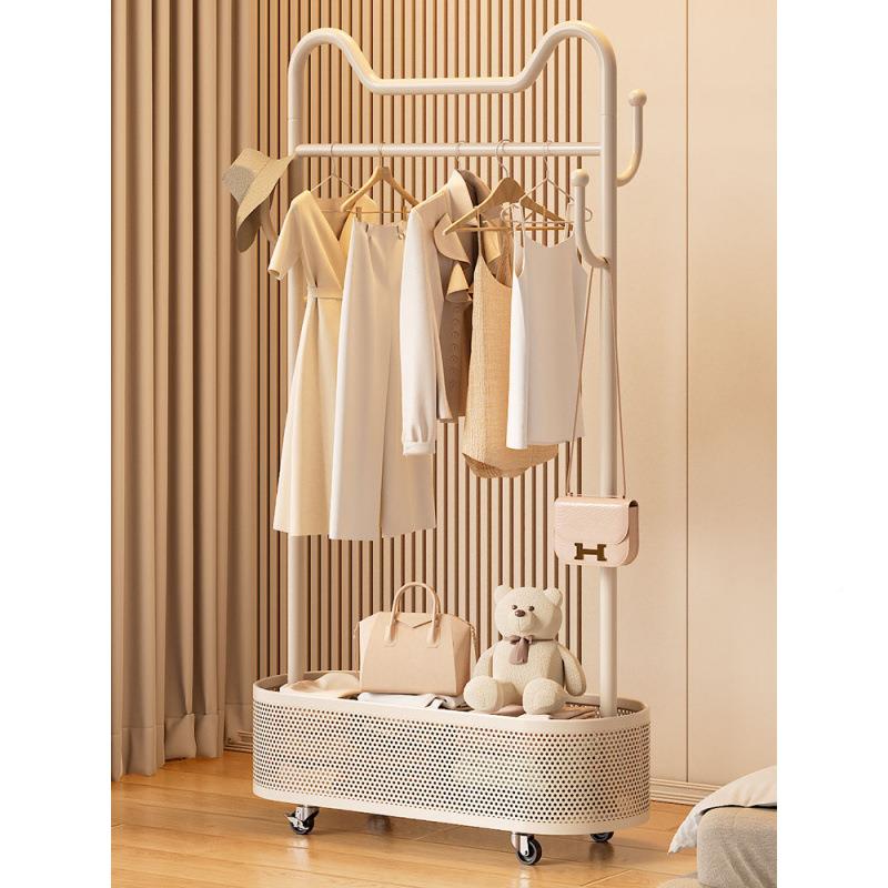 H厚FW72X衣架落地卧室移动衣挂衣架服RER加粗加收纳1家用轻奢简易