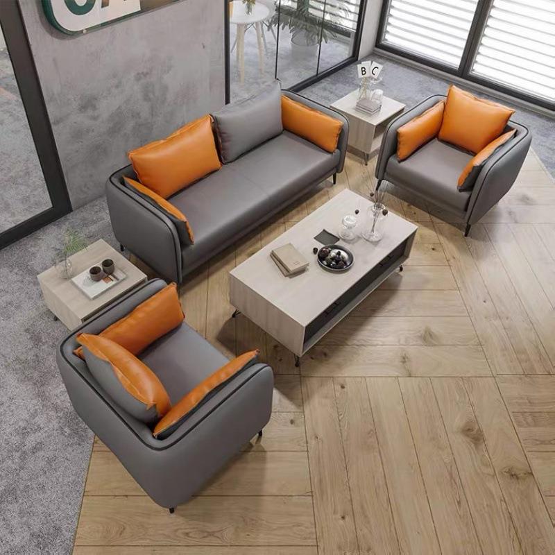 办公接茶几组合商务待室会人客三人小型简约现SF-002代办公单室沙