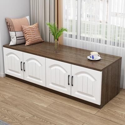 实木柜飘窗柜储物柜阳台柜子窗台炕柜长ZG-55138条收柜纳柜地柜矮