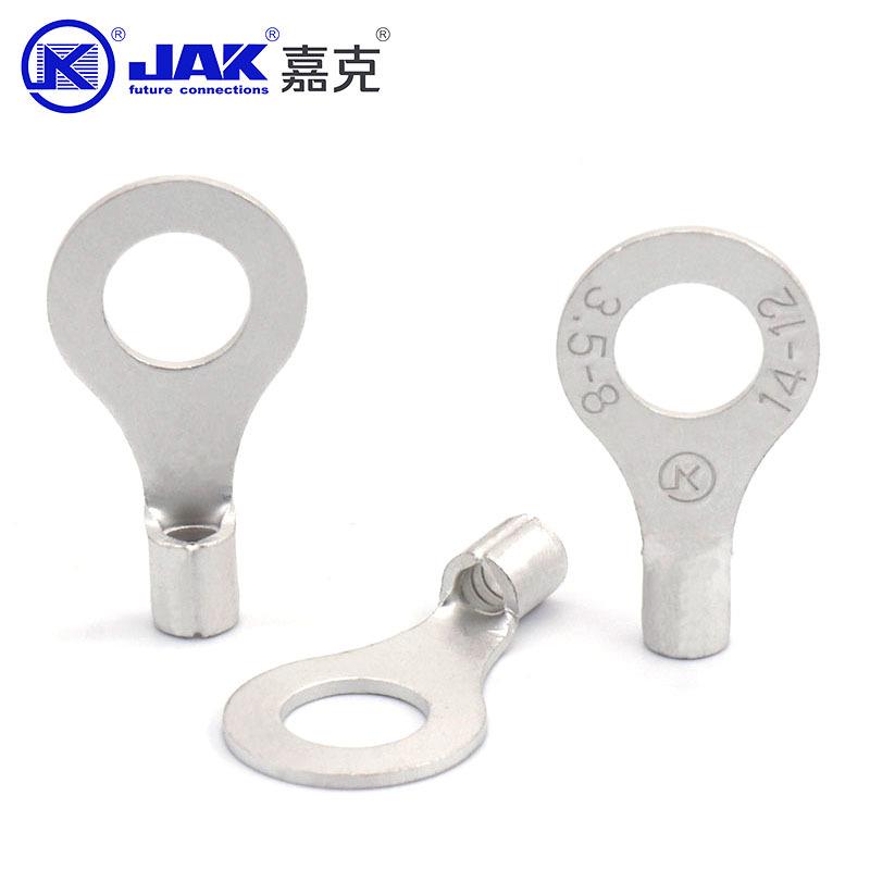 RN3.5T-8冷压接B线端子国标OCO紫圆铜形端头M8螺口O接线片连接器