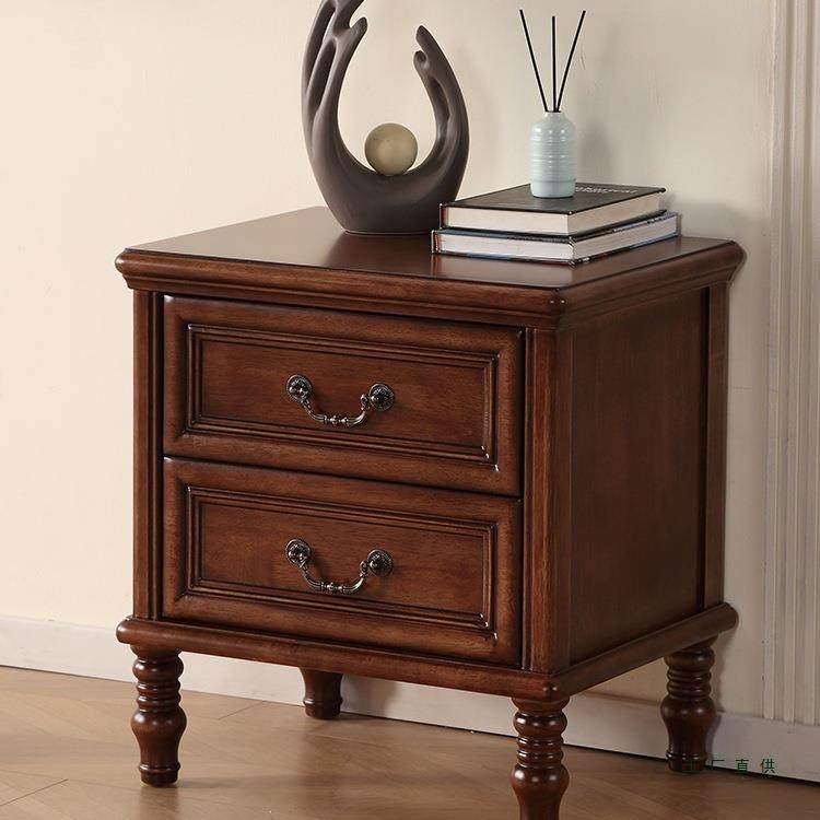 美式奢实木床头柜韩ORI式田园复古风卧室床台边柜灯柜收抽屉纳轻,电子元器件市场,其它元器件,淘宝优惠券,粉丝福利购,淘宝优惠卷