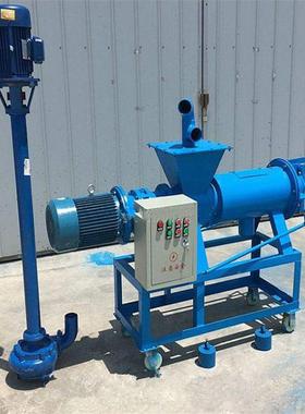 养猪纸场两WOE猪粪干湿分离机浆挤干甩干机相便电粪固液分离机