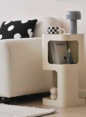 客厅铁艺边边几边发柜沙旁的测边柜物架黑色迷你置F97S8HS7角几创