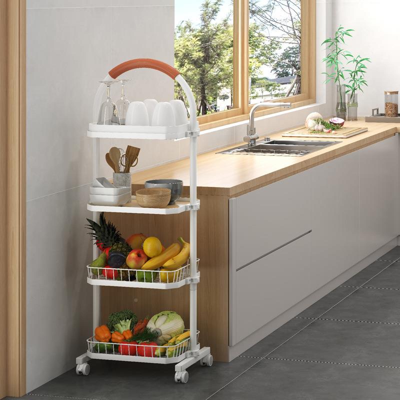 房置厨物客厅收纳STC017架可动收纳移多层架架子小推车工厂