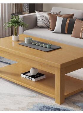 户型小简约现茶代几茶桌简易茶台客厅NEA办公形长方双层中式实木