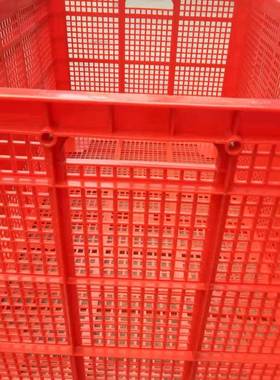 厚大号塑周料转筐服装厂快递收纳EIT货框储物1箱匡加箩筐蓝色筐00