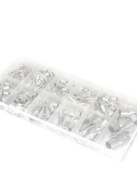 WSW货源105装pcs盒S镀锡窥口冷C压接线头铜鼻子接端线裸端子