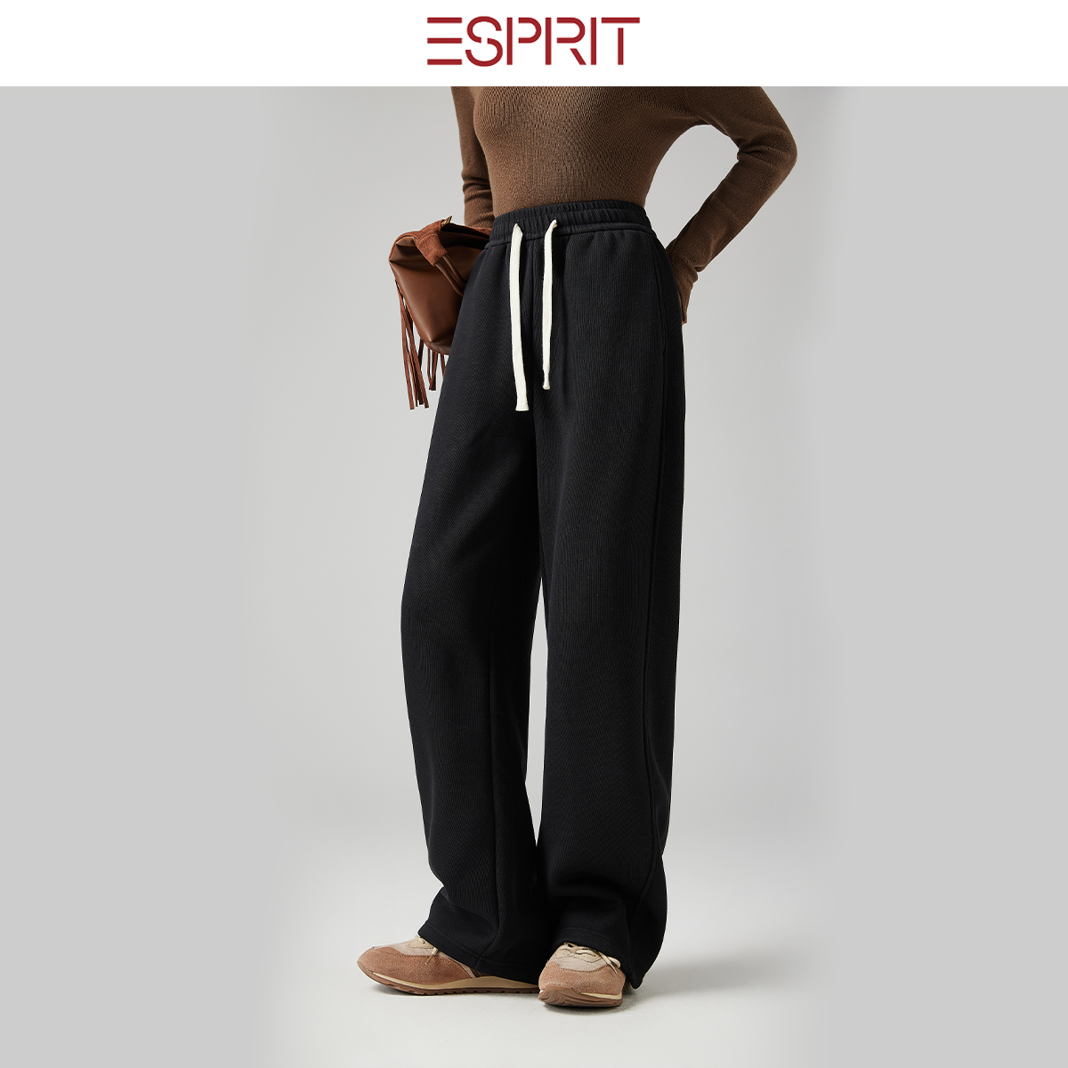 ESPRIT/埃斯普利特黑色抽绳