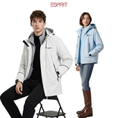 ESPRIT 外套 冬季 埃斯普利特户外冲锋衣男女同款 连帽夹克保暖工装
