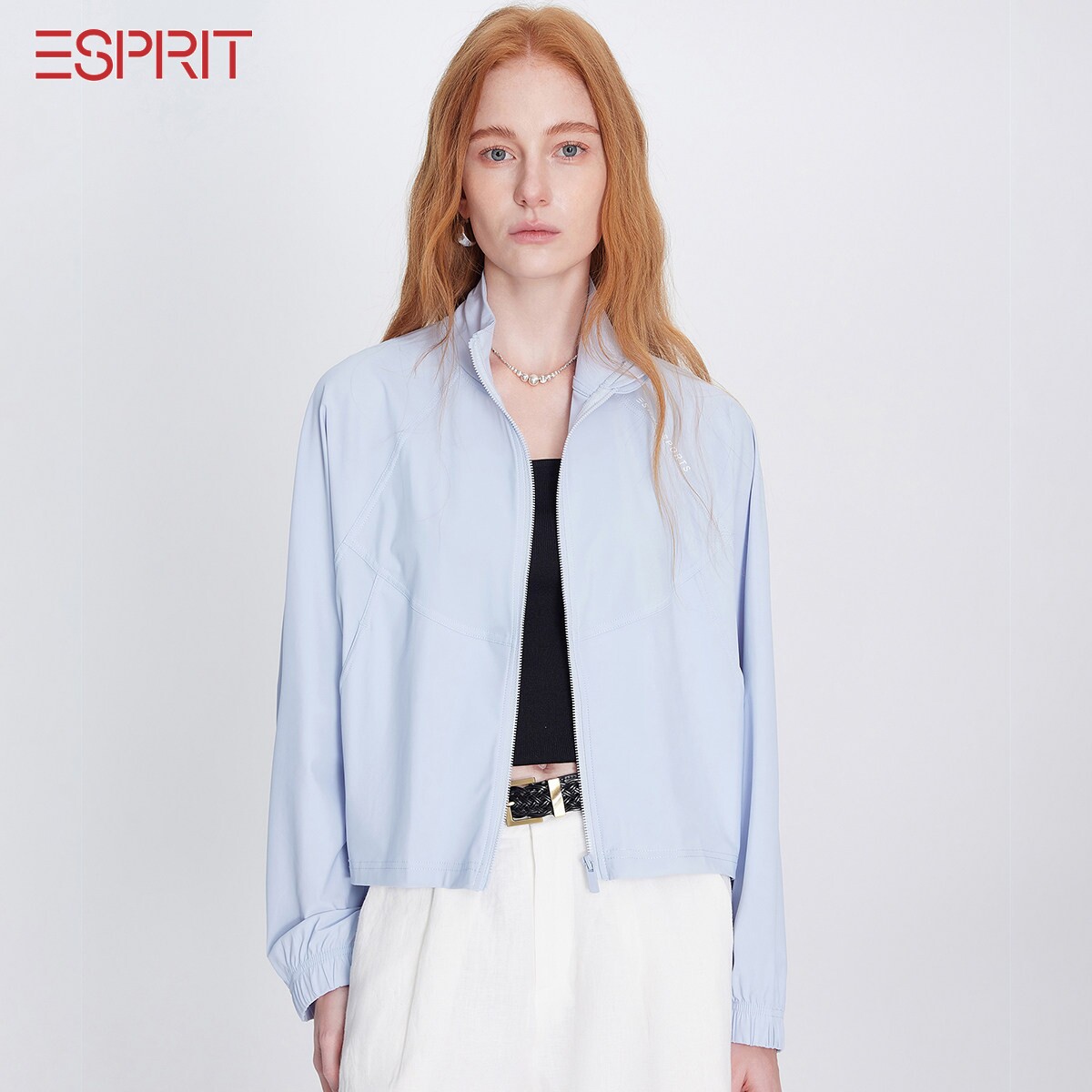 ESPRIT短款防晒外套女轻薄透气图片