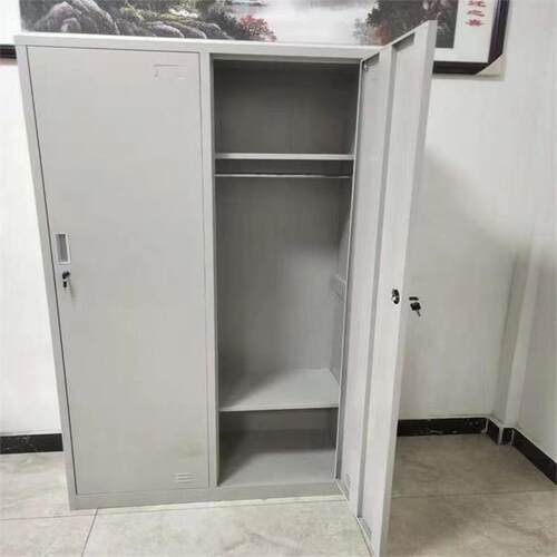 厂RGK2门更衣柜员宿舍工柜储物柜铁皮工厂宿舍两门更工衣收纳柜